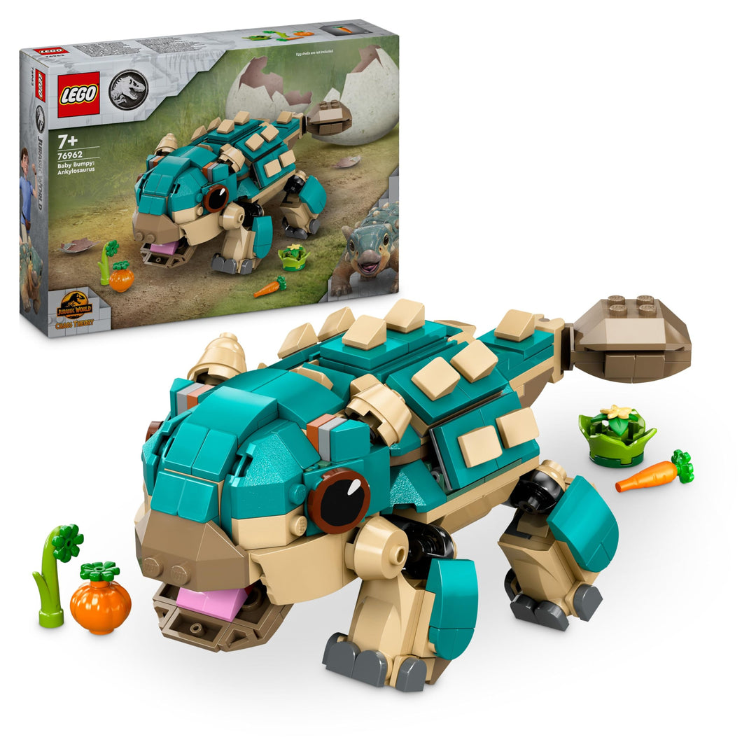 LEGO Jurassic World Baby Bumpy: Ankylosaurus, baubarer Spielzeug-Dinosaurier für Fans von Jurassic W