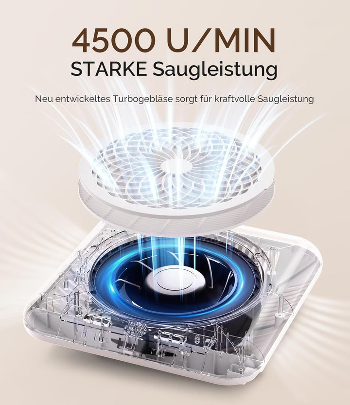 MelodySusie Professioneller Nagelstaubsauger 4500 U/MIN Starker Vakuum Ventilator Staubabsaugung für