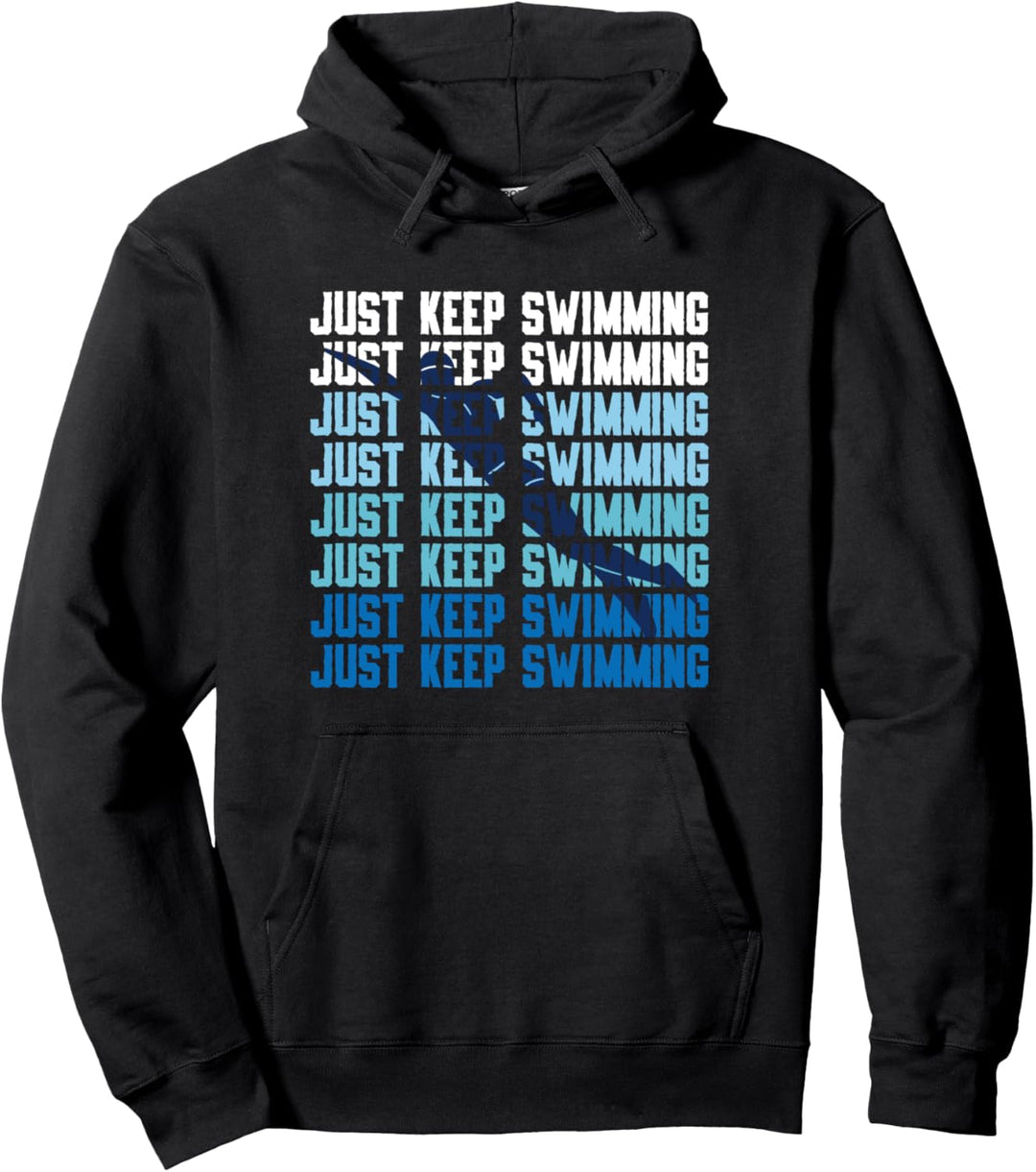 Schwimmer Swim Just Keep Swimming Pullover Hoodie
