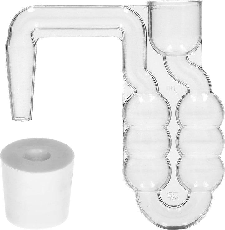 lilawelt24 4X Set 5L Flasche +Gummistopfen + Gärröhrchen Gärballon Weinballon Gärbehälter/brauen/Wei