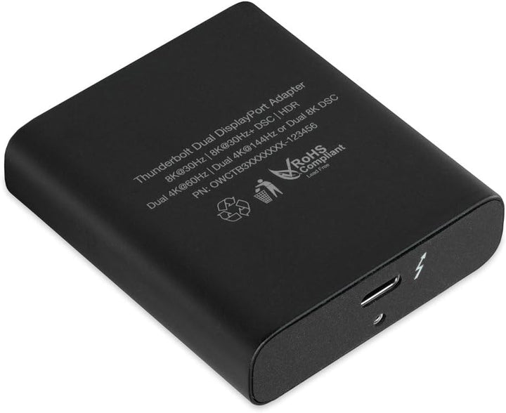 OWC Thunderbolt Dual DisplayPort Adapter - einfaches Hinzufügen von 4K-, 5K- oder 8K-Bildschirmen zu