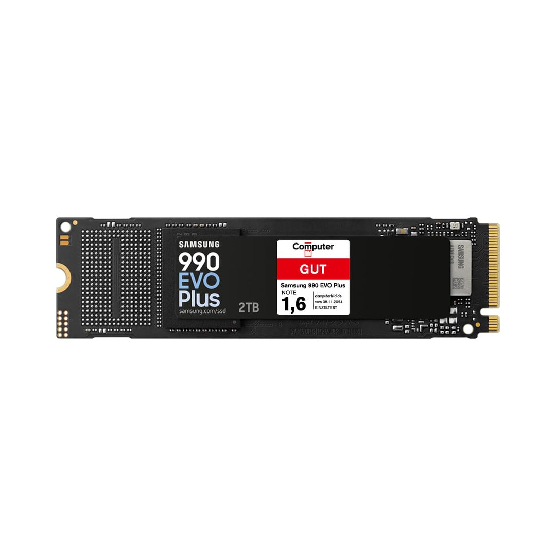 Samsung 990 EVO Plus NVMe M.2 SSD 2 TB, PCIe 4.0 x4 / PCIe 5.0 x2, NVMe 2.0 (2280), 7.250 MB/s Lesen