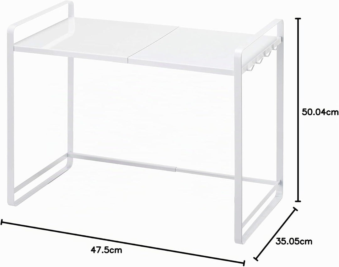 Extendable kitchen counter organizer - Tower - white Weiss, Weiss