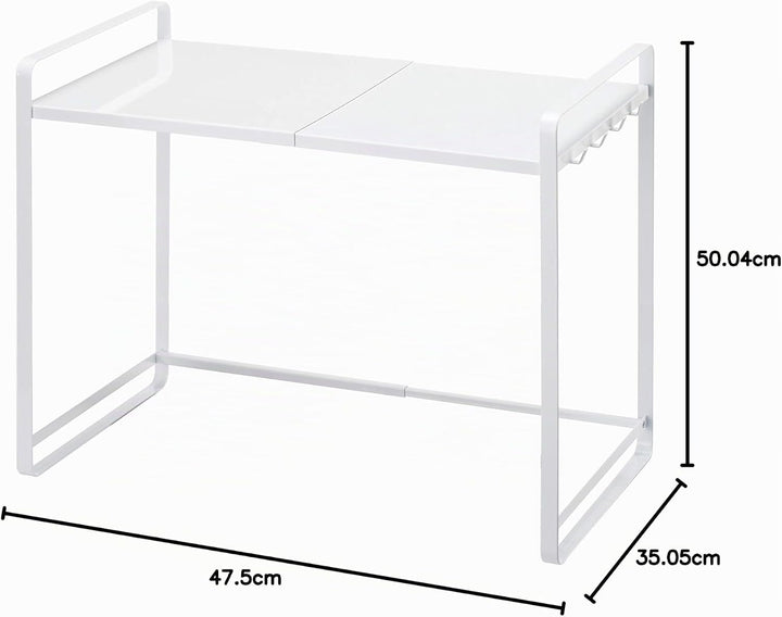 Extendable kitchen counter organizer - Tower - white Weiss, Weiss