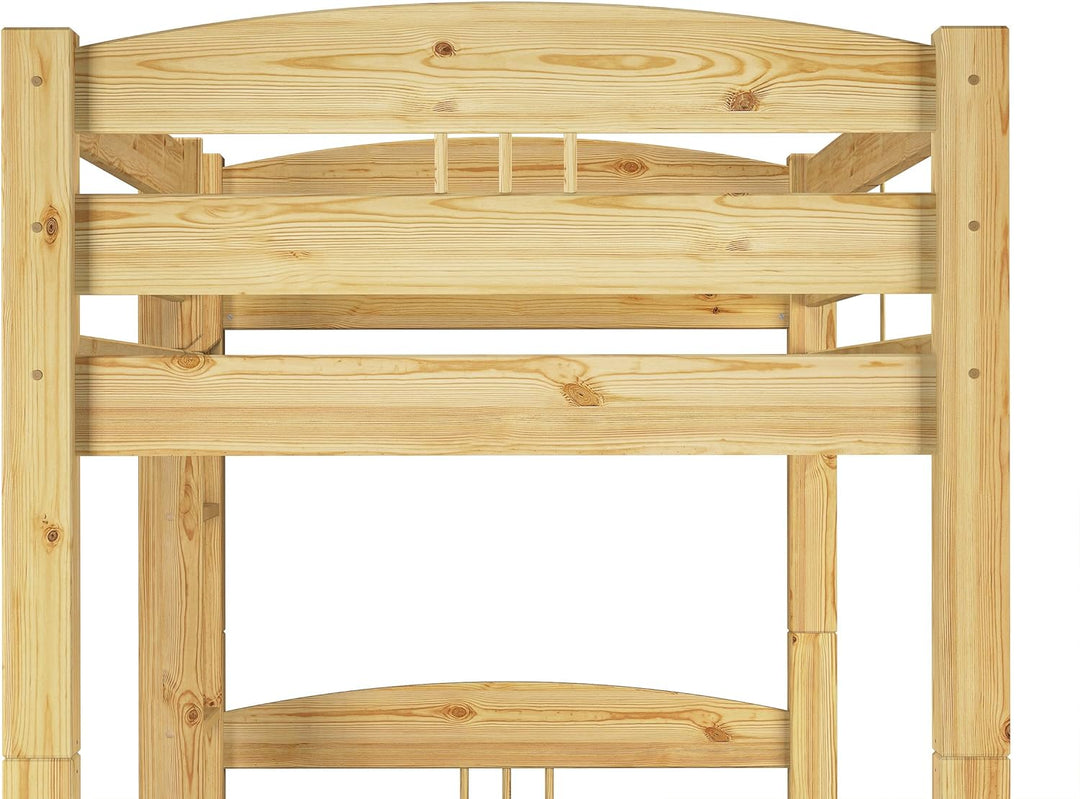 Erst-Holz® Kinder Etagenbett Kiefer Massivholz Stockbett 90x200 Hochbett Rollroste Bettkasten 60.10-