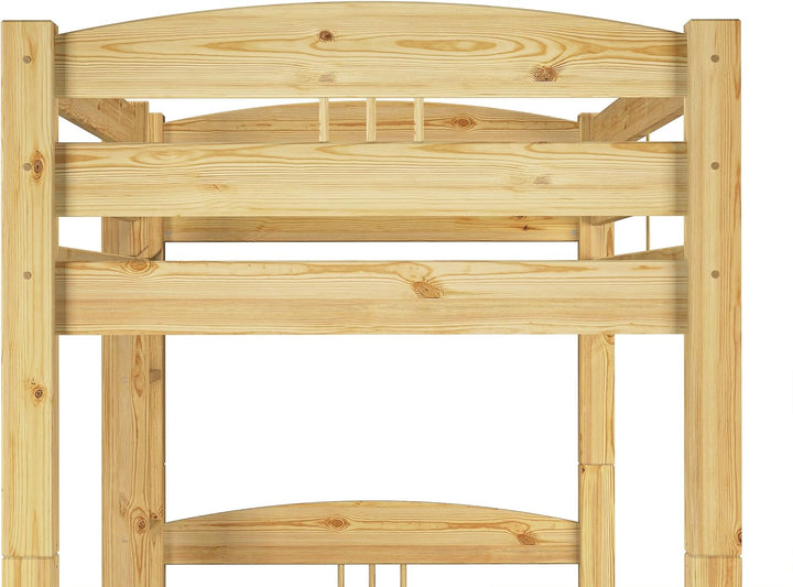 Erst-Holz® Kinder Etagenbett Kiefer Massivholz Stockbett 90x200 Hochbett Rollroste Bettkasten 60.10-