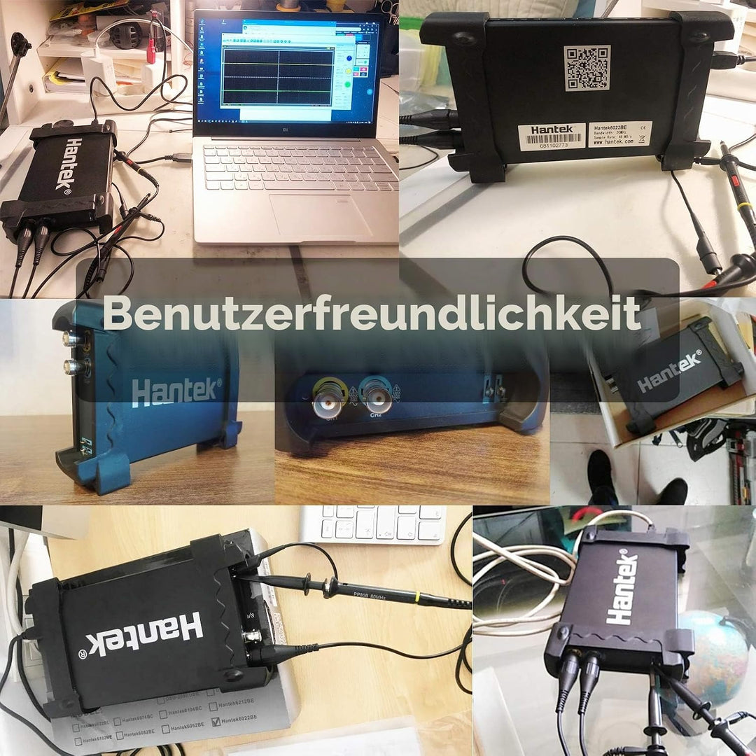 Hantek 6022BE 2-Kanal-USB-Digital-Speicher-Oszilloskop, 20 MHz, PC-basiert, 48 MSa/s