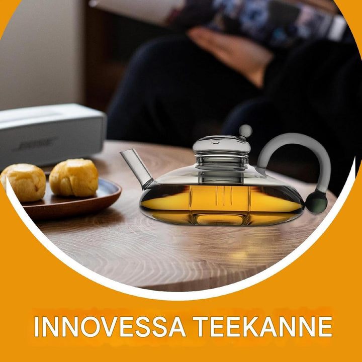 Teekanne Mit Siebeinsatz, Glasteekanne, Tee-ei Kanne, Teekessel Glas Mit Sieb, Teebereiter Für Losen