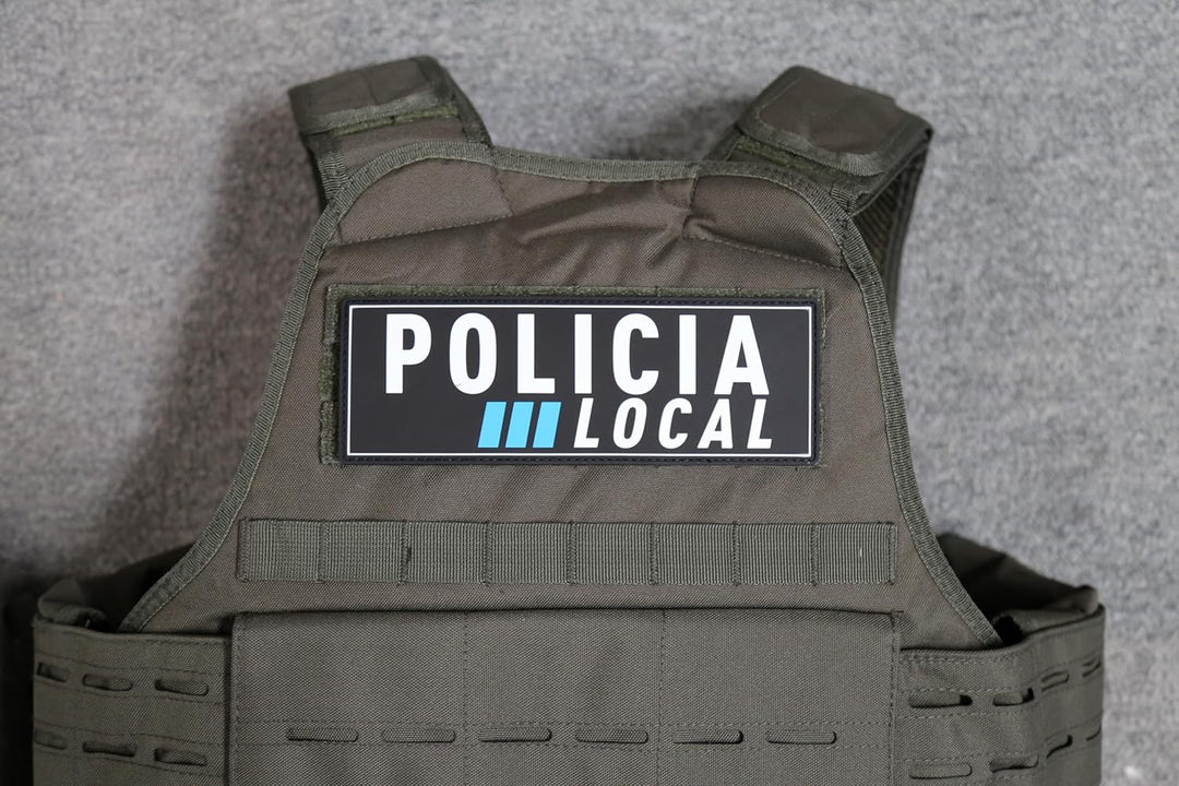 TS Tactical Store PLOCAL POLICIA LOCAL phosphoreszierender 3D-Klettverschluss für Weste | Grösse: 20