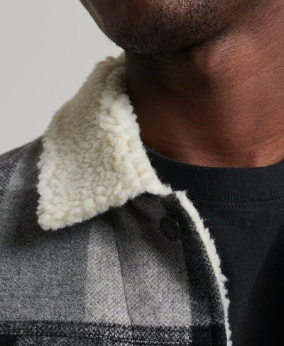 Superdry Herren Highwayman Wool Sherpa Trucker Jacket