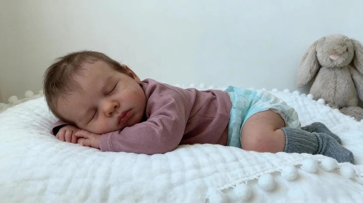 Zero pam Reborn Baby Vollsilikon Lebensecht Jungen, 50CM Reborn Baby Junge Silikon Puppe Mit Haaren,