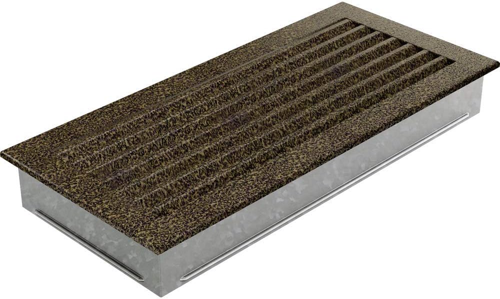 Kratki Lüftungsgitter Kamingitter FRESH 17cm x 37cm schwarz-gold