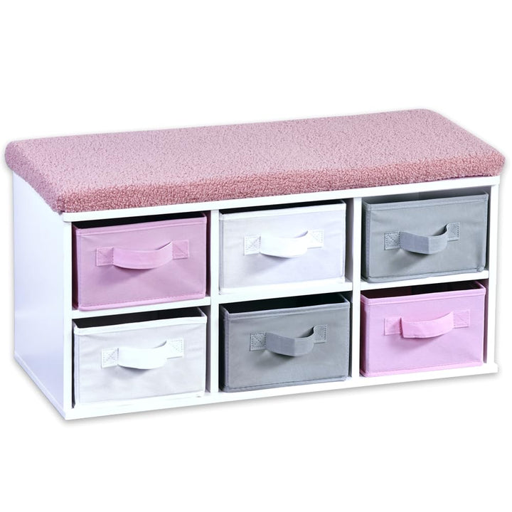 Kesper | Kinder-Sitzbank mit Sitzkissen, Material: FSC-zertifizierte Faserplatte, Masse: 68 x 29,5cm
