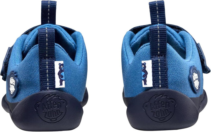 Affenzahn Barfussschuh Baumwolle Lucky Klettverschluss Vegan rutschfest Flexibel Reflektierend für