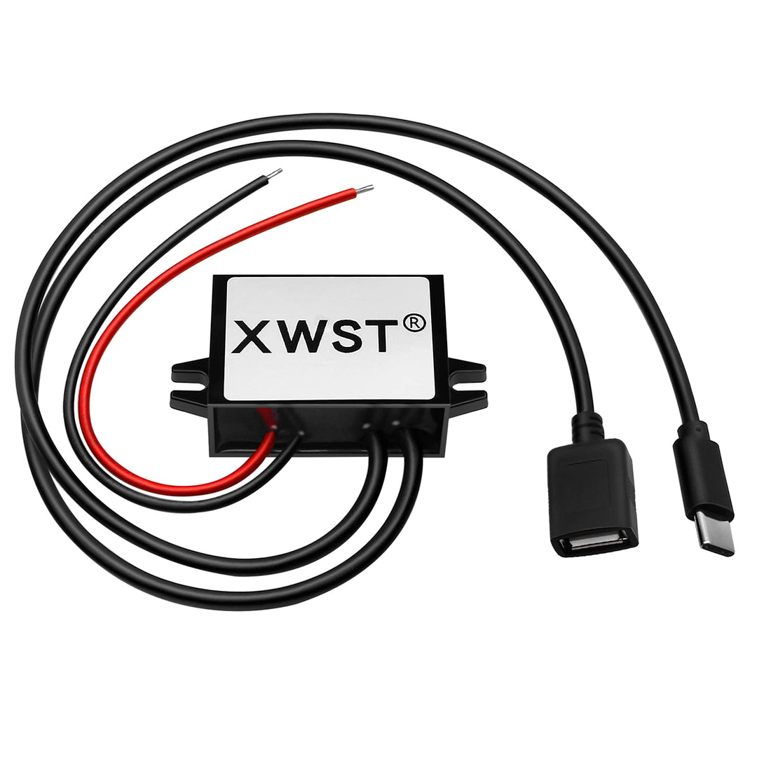 DC DC 8-85V 12V 24V 36V 48V 60V 72V 85V auf 5V Spannungswandler 3A 15W Female USB and Type C Wandler