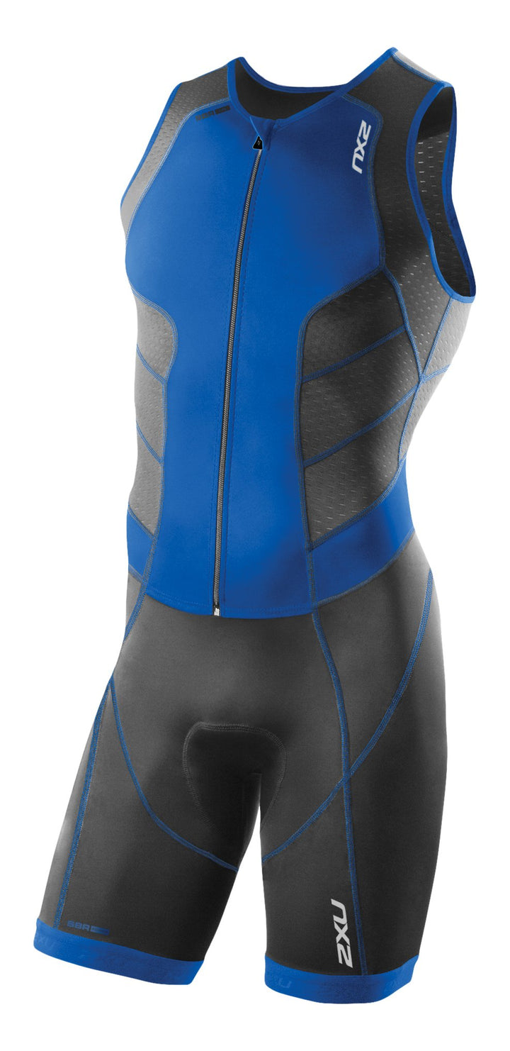 2XU Herren Perform Full Front Zip Trisuit Triathlon Einteiler S ink/Cbb, S ink/Cbb