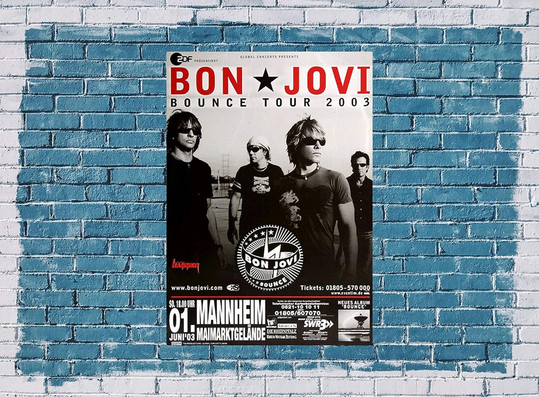 Bon Jovi - Bounce, Mannheim 2003 » Konzertplakat/Premium Poster | Live Konzert Veranstaltung | DIN A