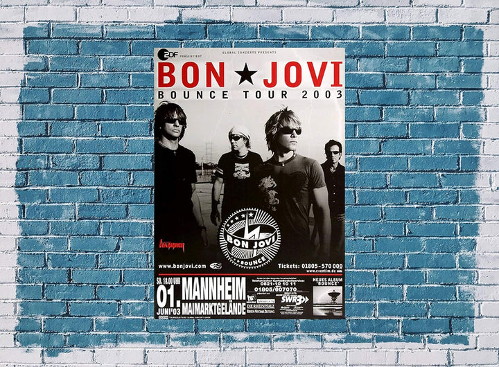 Bon Jovi - Bounce, Mannheim 2003 » Konzertplakat/Premium Poster | Live Konzert Veranstaltung | DIN A