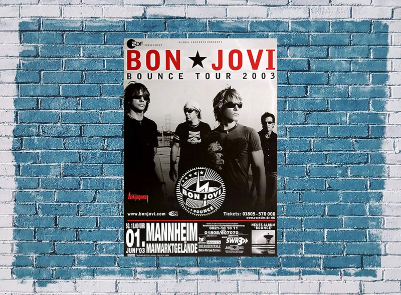 Bon Jovi - Bounce, Mannheim 2003 » Konzertplakat/Premium Poster | Live Konzert Veranstaltung | DIN A