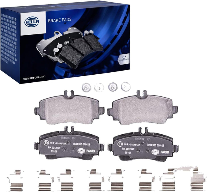 HELLA PAGID 8DB 355 018-281 Bremsbelagsatz - T5101 - Dicke/Stärke: 16.5mm - Bremssystem: Lucas - für