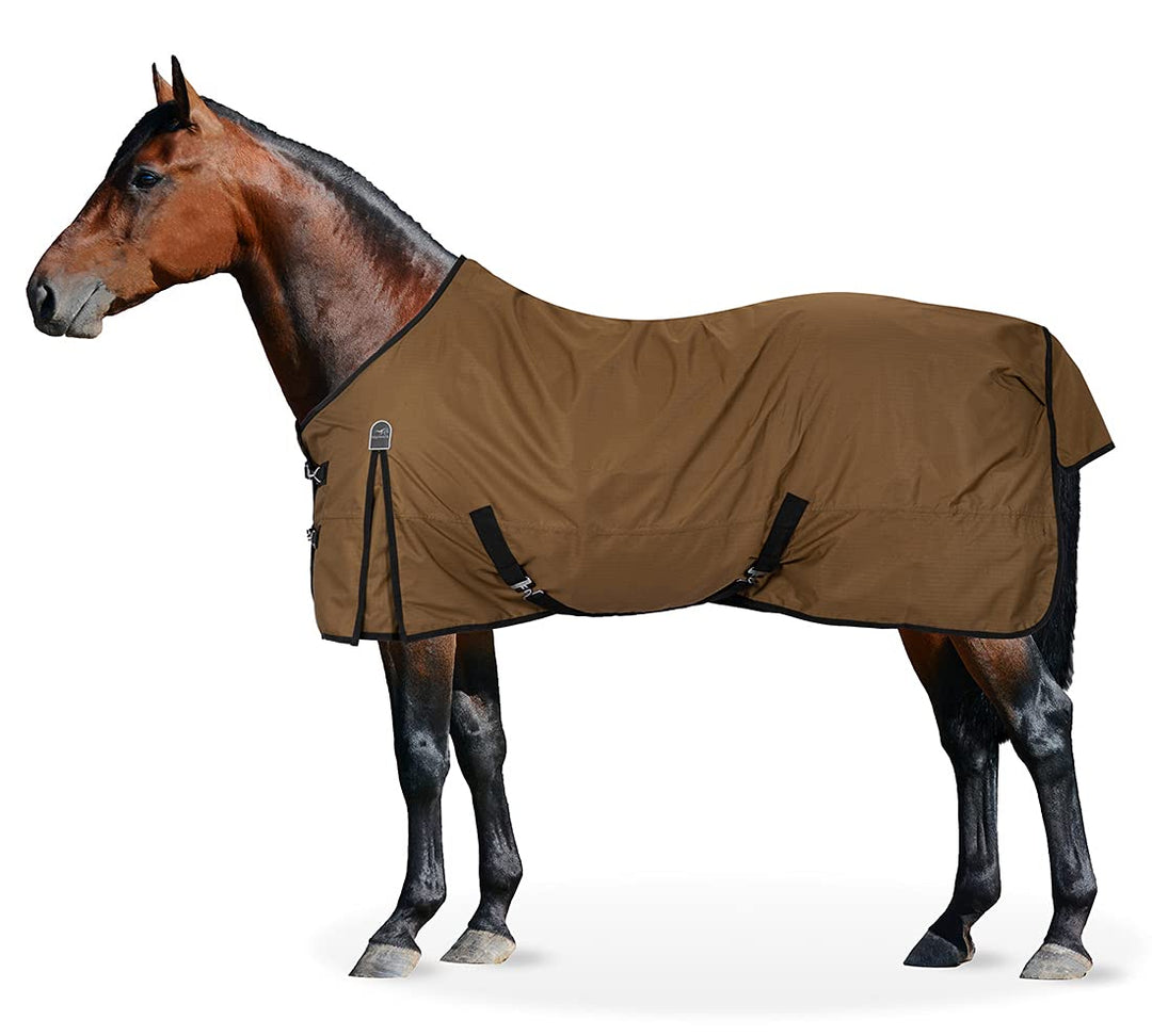 Equinate Regendecke Springfield Weidedecke mit Fleece 125cm Bronze Bronze 125cm, Bronze 125cm