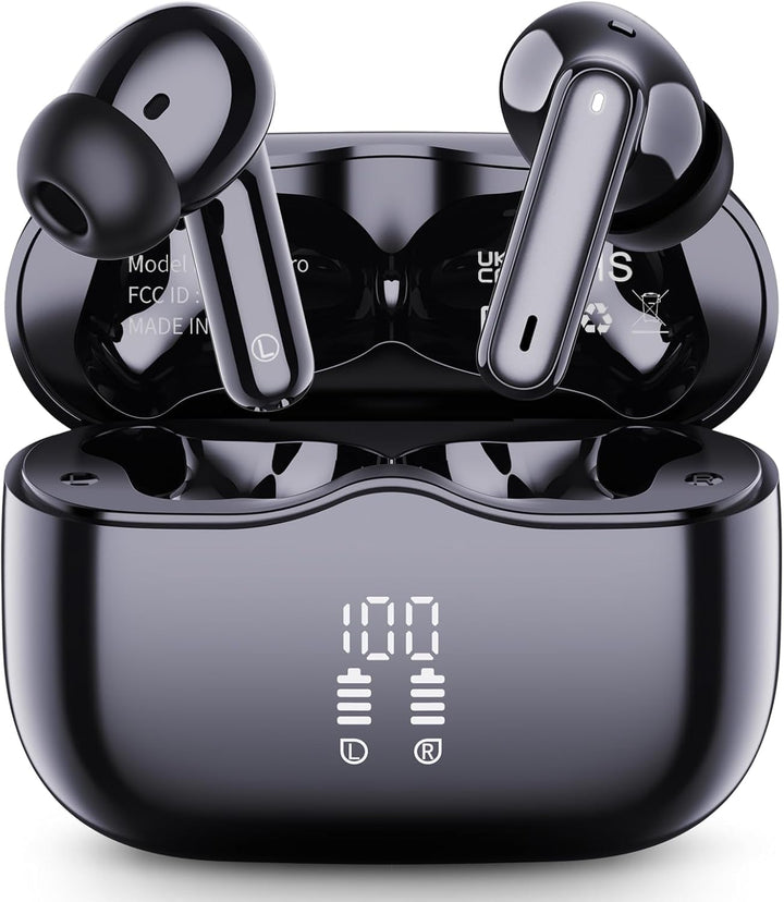 Bluetooth Kopfhörer, In Ear Kopfhörer Kabellos Bluetooth 5.4 mit 4 ENC Noise Cancelling Mics, 2025 K