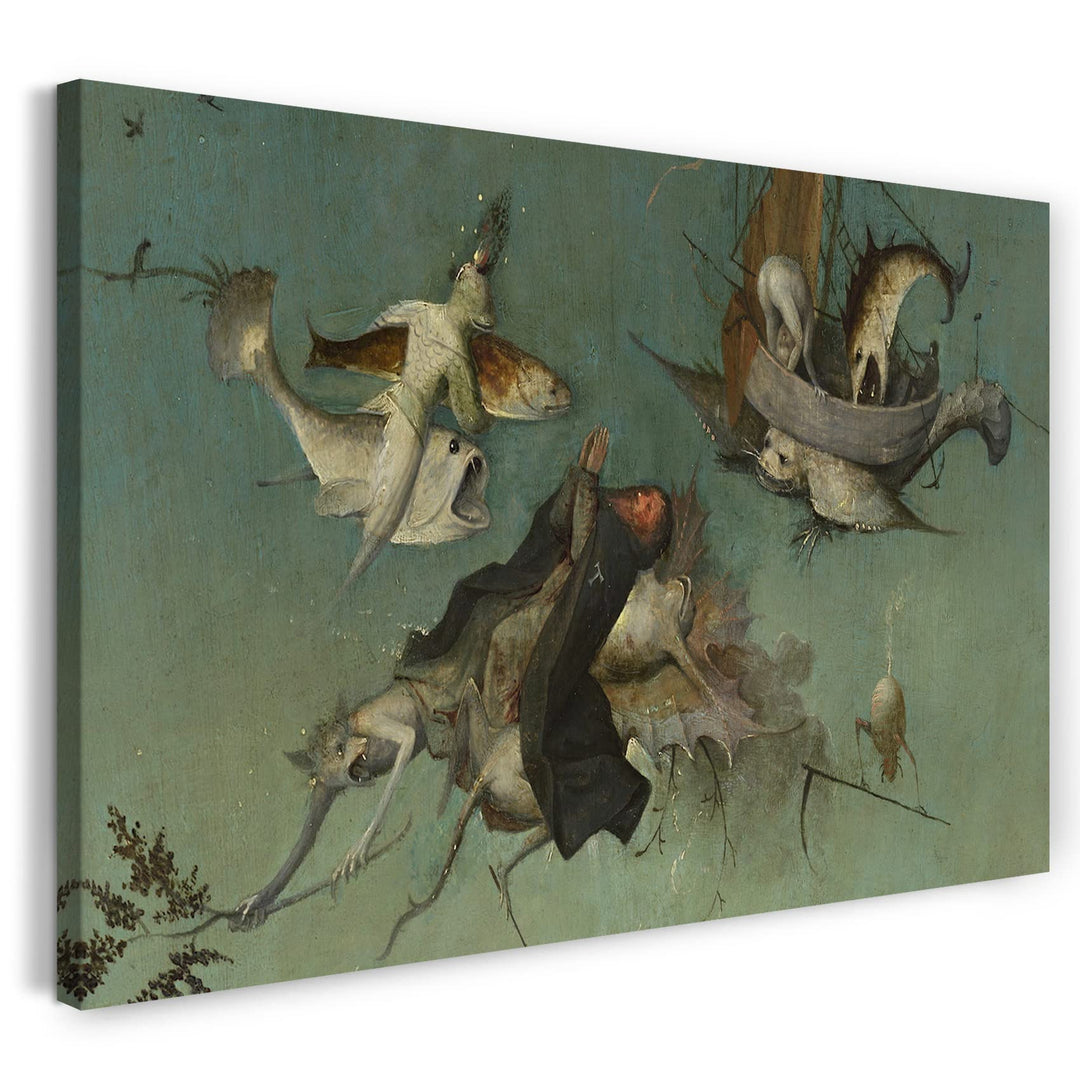 Printed Paintings Leinwand (80x60cm): Hieronymus Bosch - Ausschnitt aus Garten der Lüste (II) 80x60