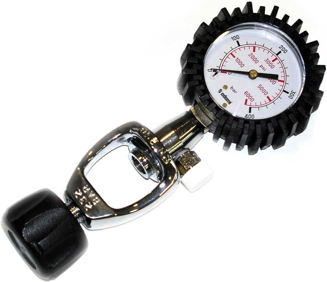 Cressi Unisex-Adult Test Gauge ARA BAR/PSI Externes Manometer (INT-Anschluss) zur schnellen Kontroll