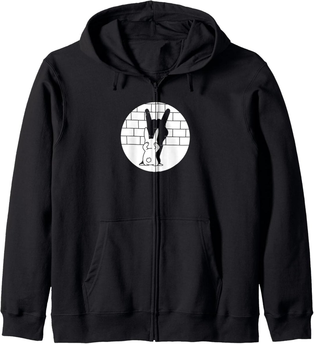 Lustiger Osterhase Heavy Metal Fan Rock Festival Hase Kapuzenjacke