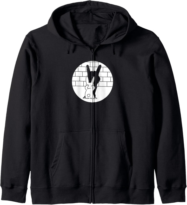 Lustiger Osterhase Heavy Metal Fan Rock Festival Hase Kapuzenjacke