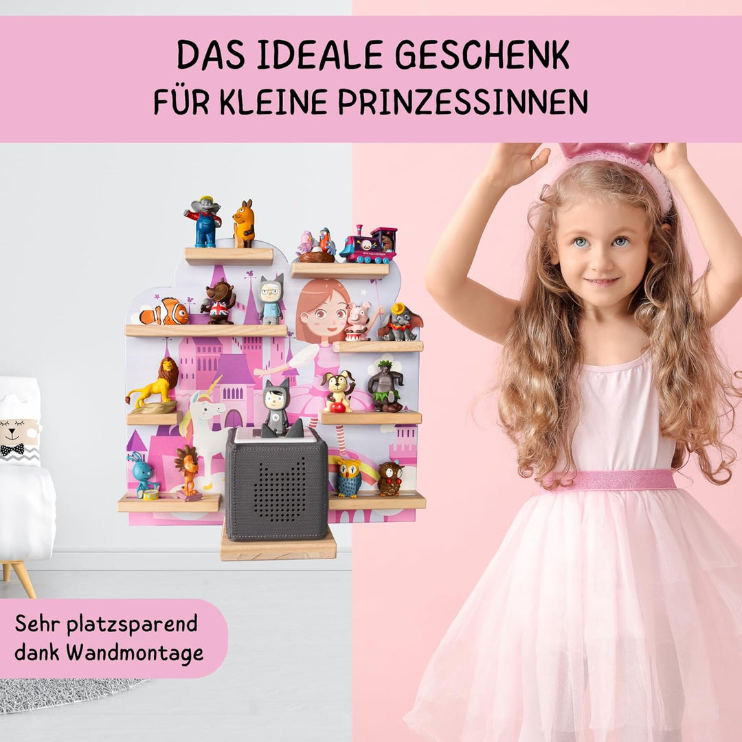 bunnyboo Toniebox Regal - für Toniebox und Figuren - ausreichend Platz für bis zu 25 Tonie Figuren u