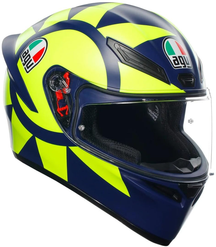 AGV K-1 S Soleluna 2018 Helm blau/gelb XS (53/54), blau/gelb XS (53/54)