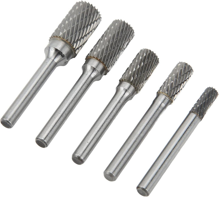 Yosoo Health Gear Doppelschnitt-Hartmetallfräser-Rotationsfeilen-Set, 6mm Schaft, für Metall- und Ho