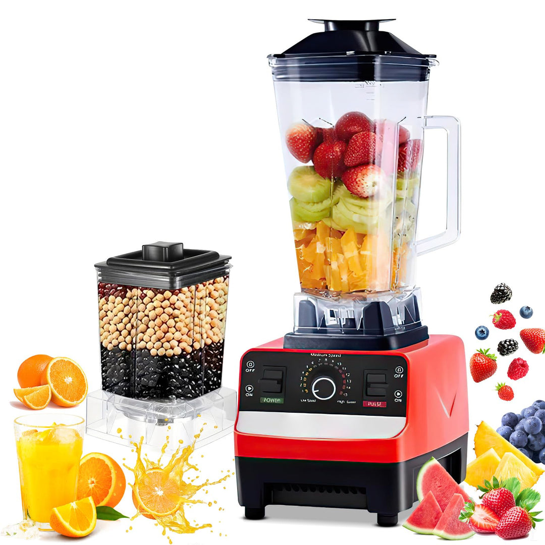 Standmixer mit 2000 W, 2-in-1, professioneller Entsafter mit 2 l, Entsafter für Säfte und Smoothies