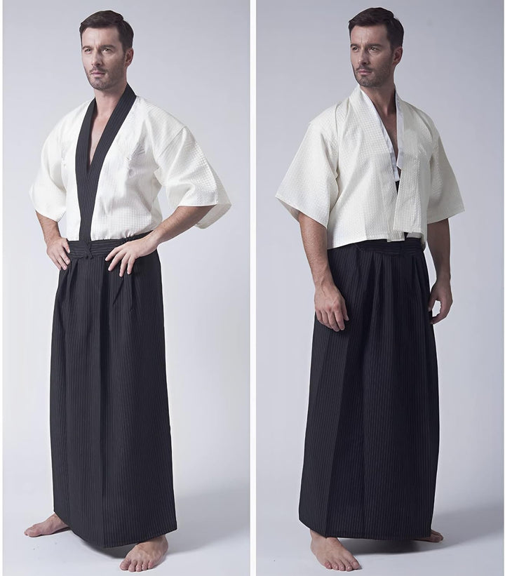 Kimono Männer Yukata Robe Traditionelle Samurai Uniform Cosplay Kostüm Japanischer Stil Kleidung Hao