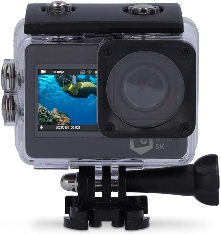 Nedis Action Cam - 5K@30fps - 16 MPixel - Wasserdicht bis: 30.00 m - 80 min - Wi-Fi - App erhältlich