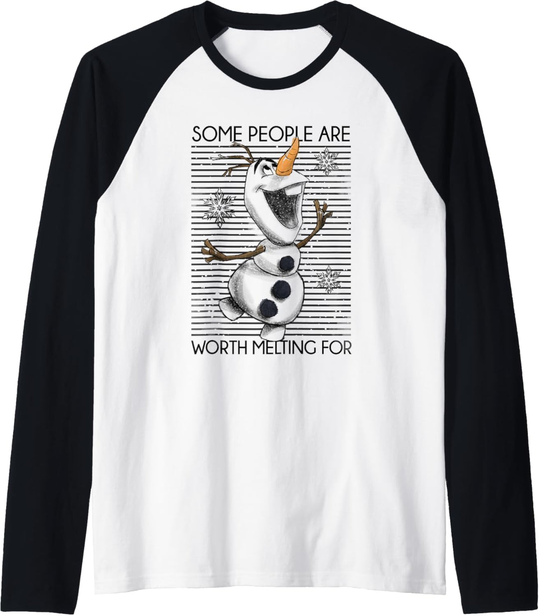 Disney Frozen Olaf Some People Are Worth Melting For Raglan