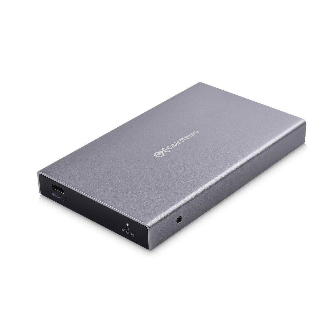 Cable Matters Aluminum 10Gbps USB 3.1 Gen 2 Externes SSD-Festplattengehäuse (USB C-Gehäuse, SSD Gehä