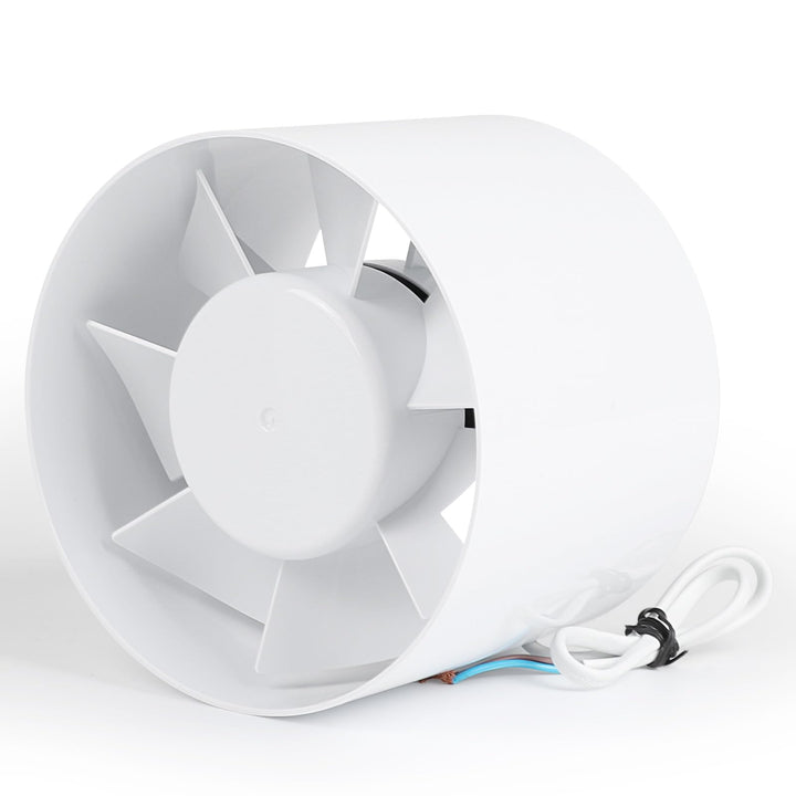 lalago Kanal Rohrventilator 150mm, Inline-Abluftventilator 34dB Leise Weiss, Rohrlüfter mit Rückstau