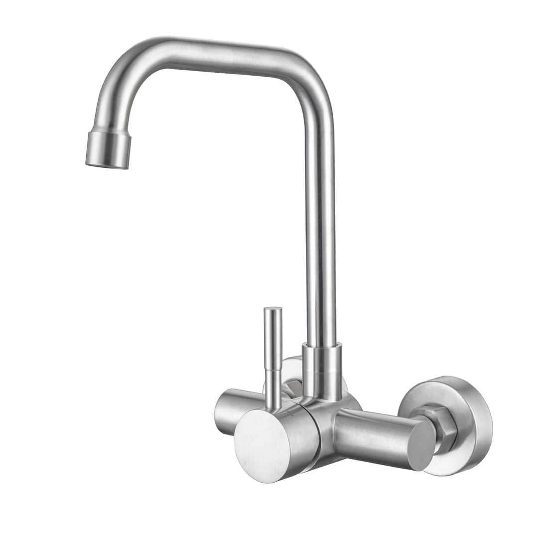 ONECE Wandmontage Küchenarmatur mit 11 cm Lochrabstand, Wasserhahn in Wand | Wandarmatur Küche aus E