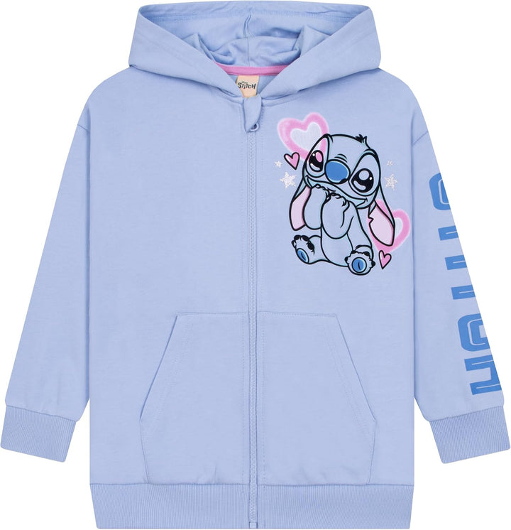 Disney Mädchen Lilo &amp; Stitch Glitzer Kapuzenpullover 140, 140