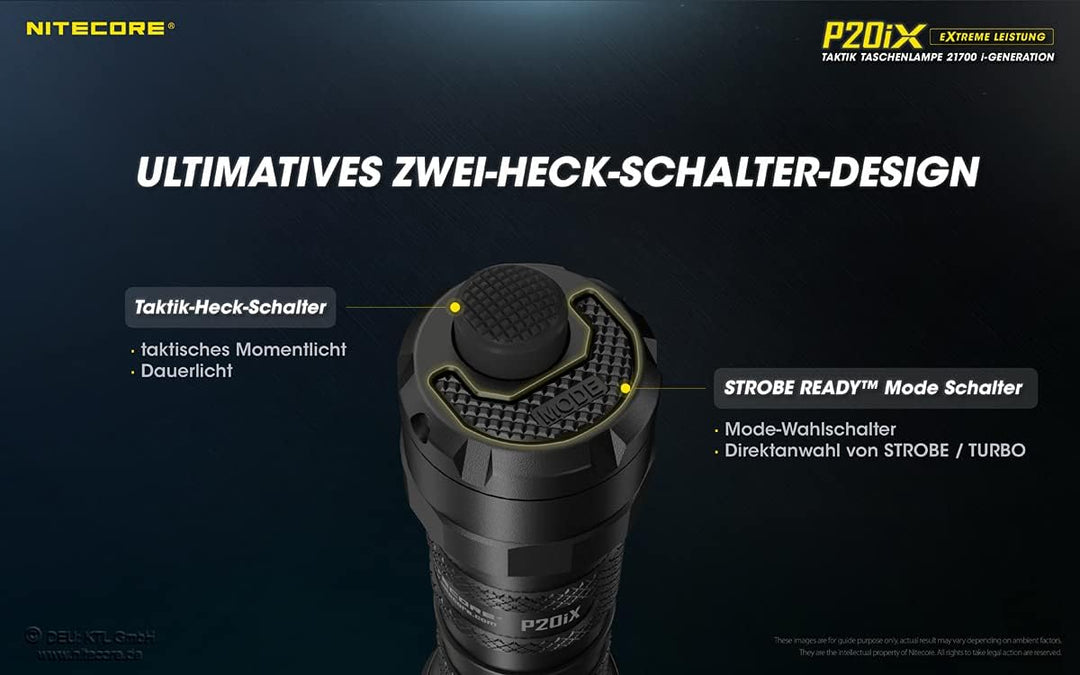 Nitecore P20iX - 4000 Lumen, integrierte Ladefunktion, inkl. Li-Ion Akku Single, Single