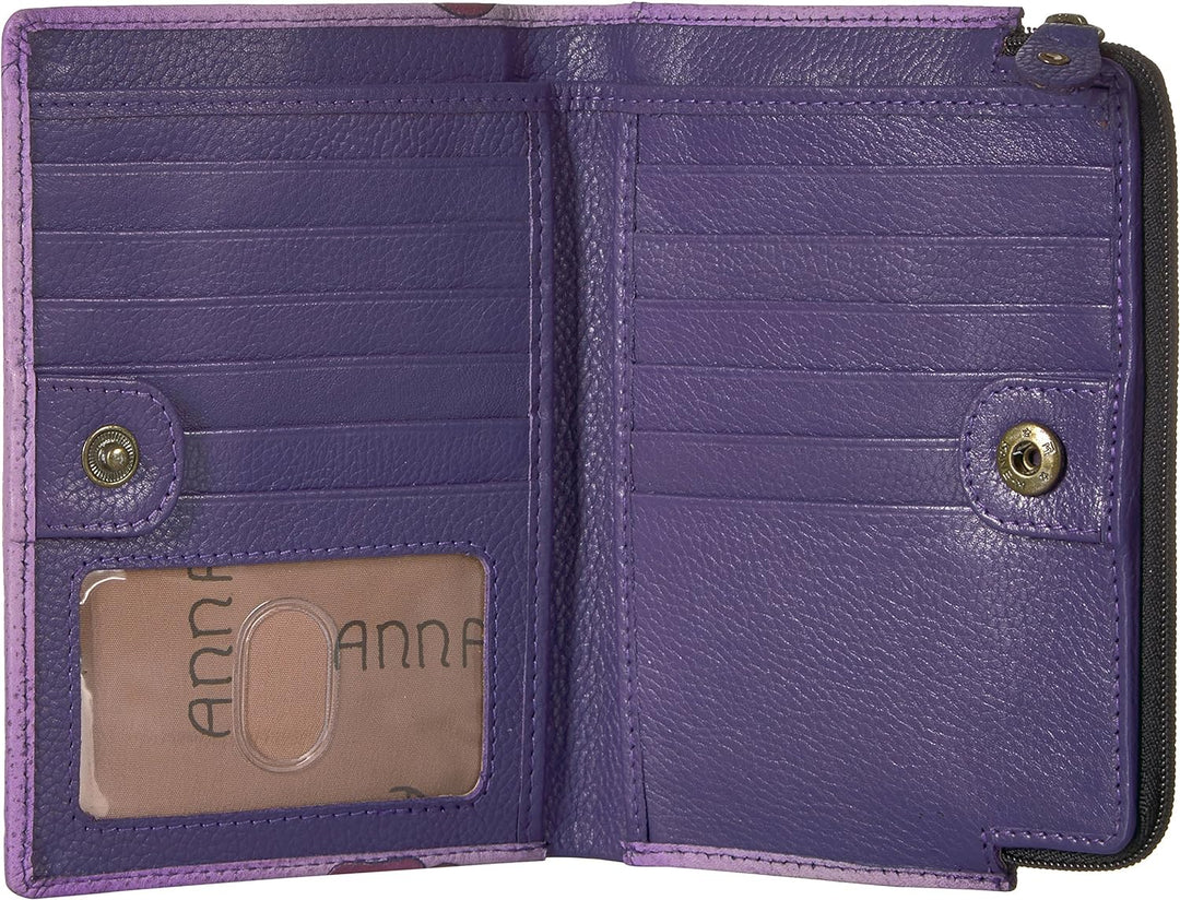 Anna by Anuschka Clutch Geldbörse aus echtem Leder Sweet Dreams, Sweet Dreams