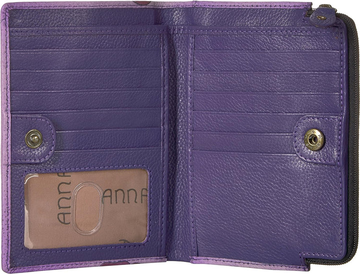 Anna by Anuschka Clutch Geldbörse aus echtem Leder Sweet Dreams, Sweet Dreams