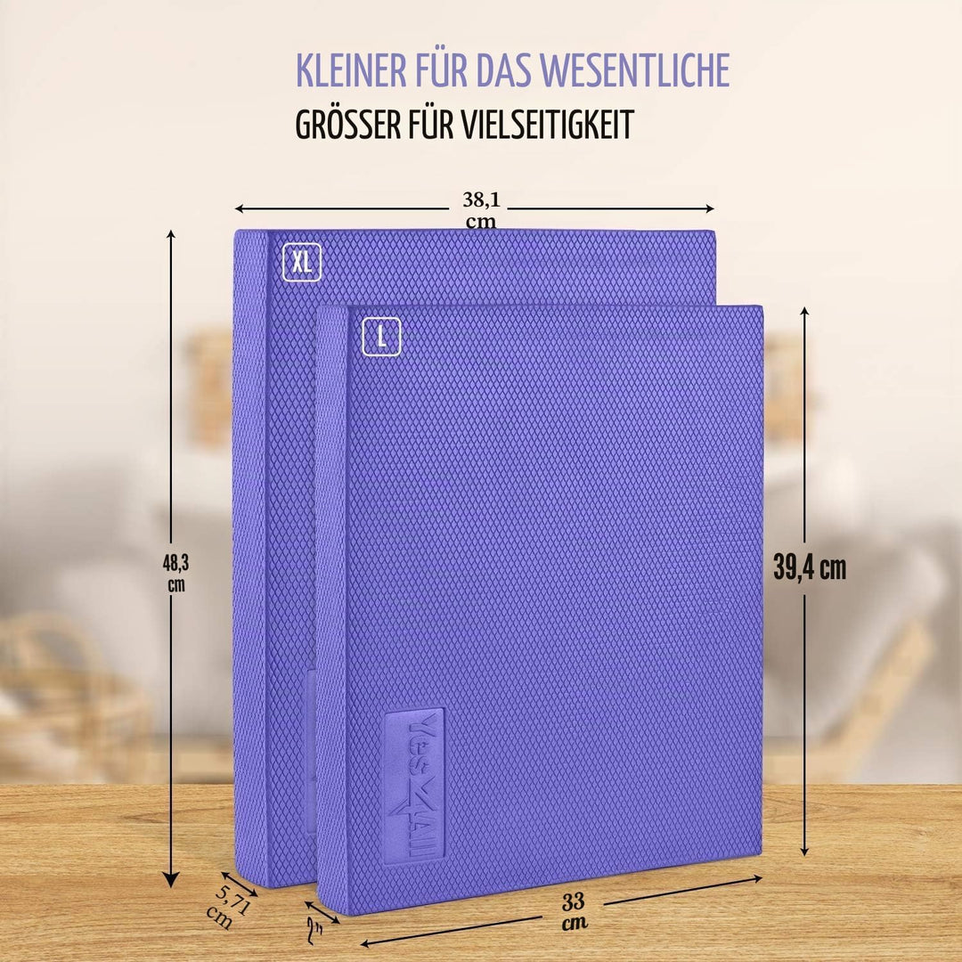 Yes4All Balance Pad L XL inkl, Bevorzugtes Balancekissen für Stabilität; Gleichgewichtskissen für Fi