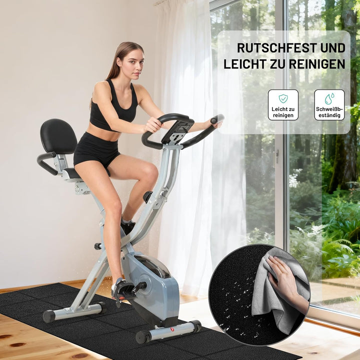 Faltbare Bodenschutzmatte Fitnessgerät (120*80/200*90 cm) - Laufband Matte 6mm Dicke - langlebig, ru
