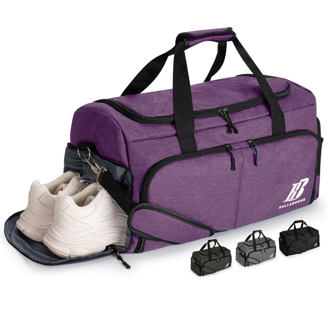 Sporttasche Reisetasche für Damen und Herren Trainingstasche Gym Bag mit Schuhfach und Nassfach Duff