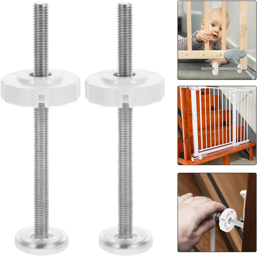 HEMOTON 4Er-Pack Gewindespindelstangen M8 12.50 X 2.50 X 0.80Cm Ersatzbolzen Für Druckmontierte Pet