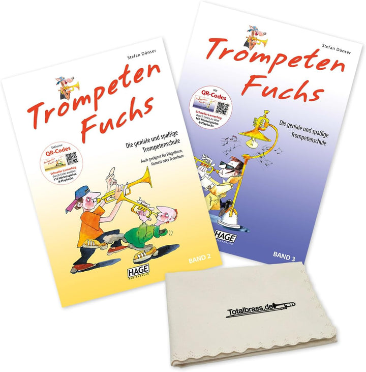 Trompetenfuchs 2 und 3 mit Online QR Codes: (Starterset) - Trompeten Fuchs Band 2 und Band 3 - ISBN