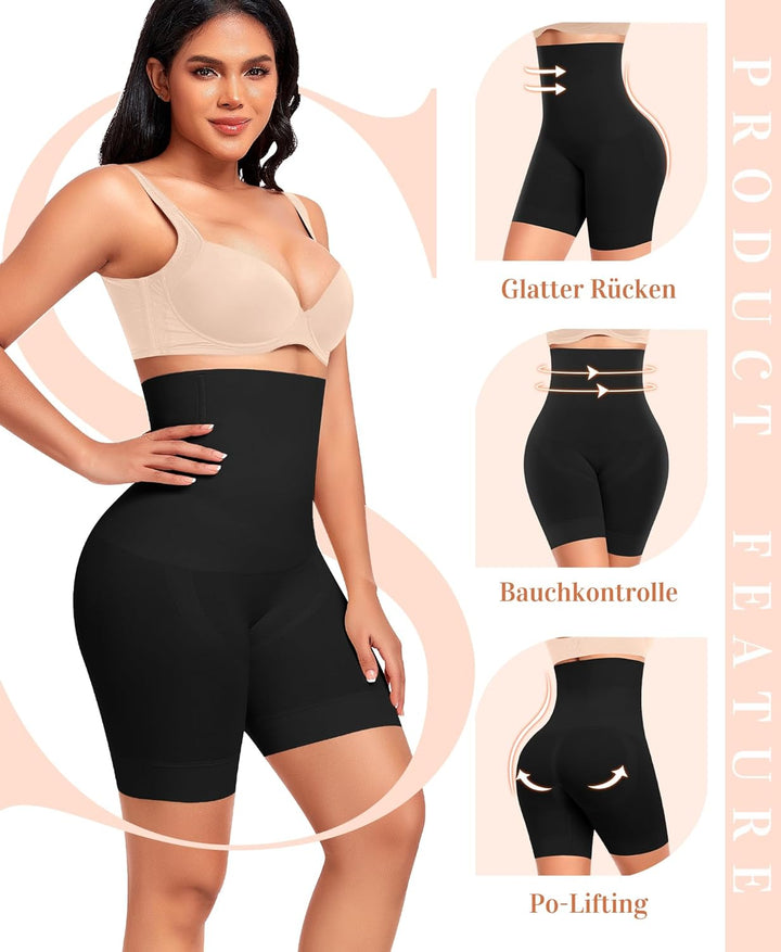 Werkiss Shapewear Damen Bauchweg Unterhose Hohe Taille Shapewear Miederhose Figurenformend Miederpan